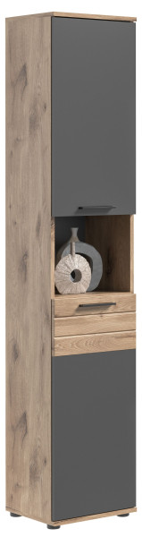 Hochschrank MASON in mehrfarbig aus MDF furniert