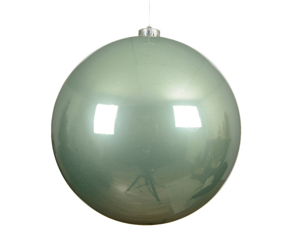 Weihnachtskugel SHINY in grün aus Kunststoff