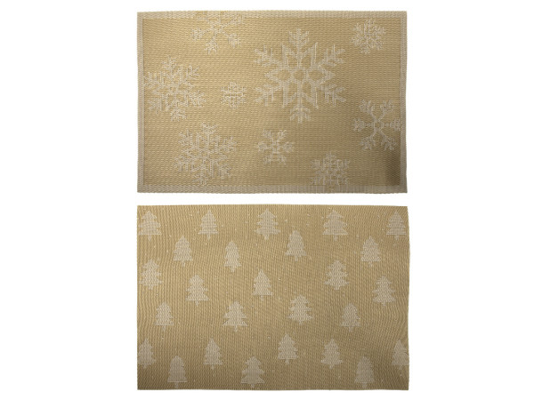 Tischset X-MAS GOLD in blau aus Eisen