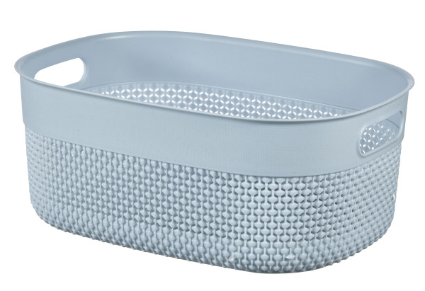 Korb FILO RECYCLING M in hellblau aus Polypropylen