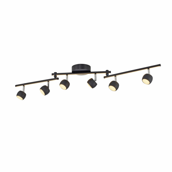 Deckenspot LED JARIK 4-flammig in schwarz aus Aluminium