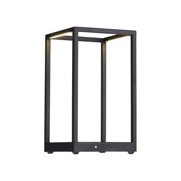 Tischleuchte CONTURA LED in schwarz aus Materialmix