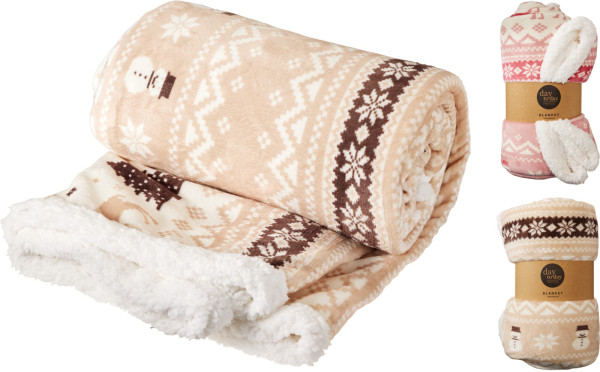 Decke NATALE in mehrfarbig aus Polyester
