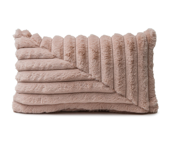 Kissen vito PATCHWORK 2 in Altrosa aus Polyester