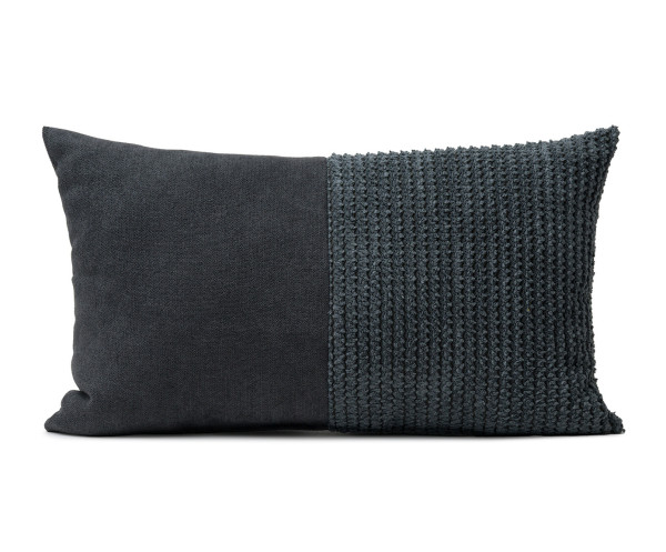 Kissen ELAS anthrazit in anthrazit aus Polyester