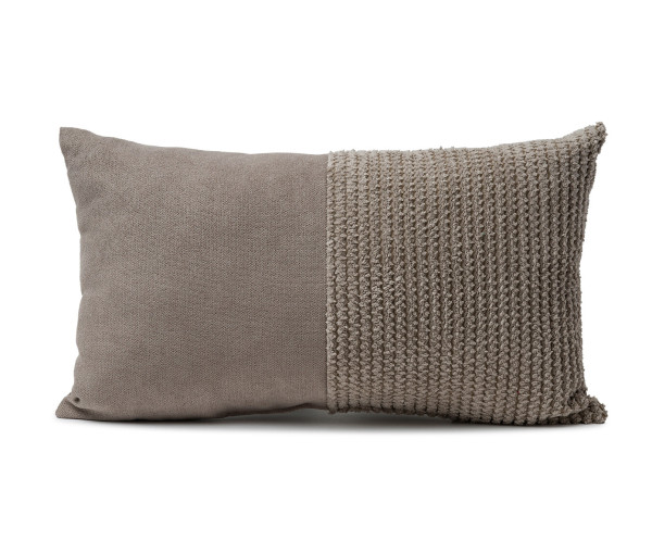 Kissen ELAS taupe in taupe aus Polyester