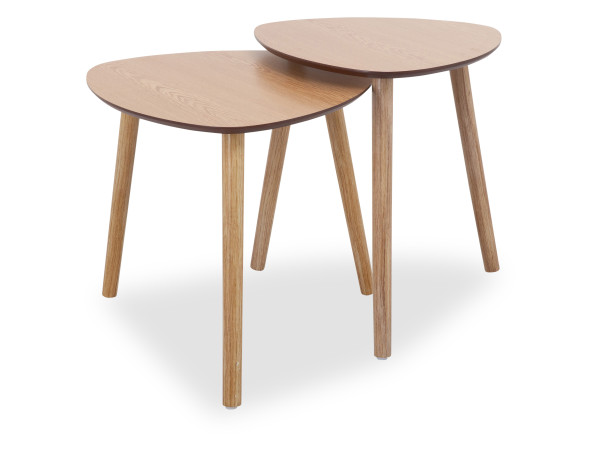 Beistelltisch DUO in natur aus Holz