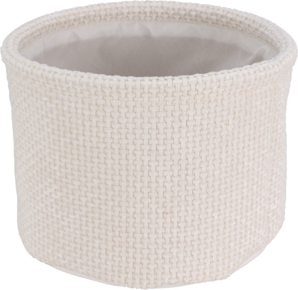 Korb TEDDY groß in creme aus Polyester