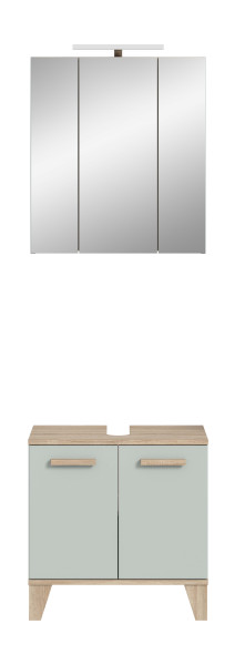 Badezimmerset STAR in grün aus Holz