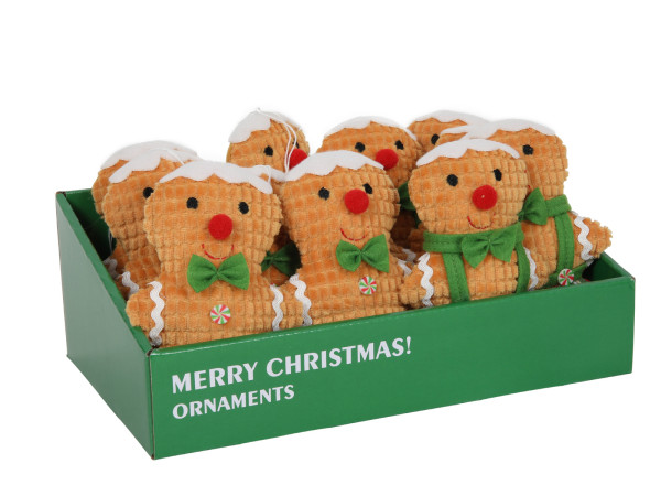 Dekofigur LEBKUCHENMANN in blau aus Edelstahl