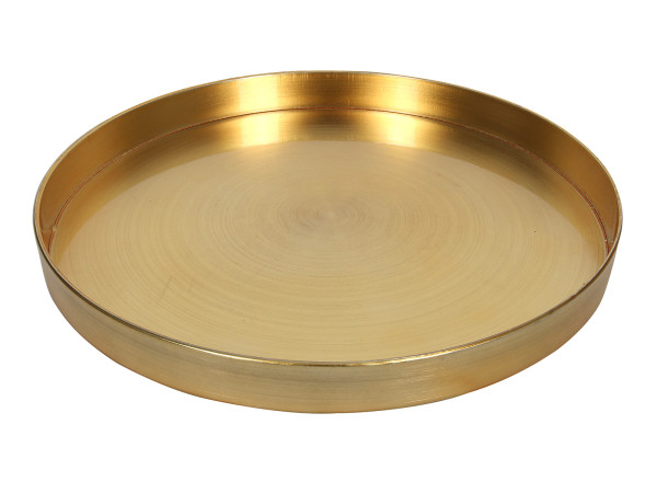 Tablett GOLDEN in blau aus Eisen
